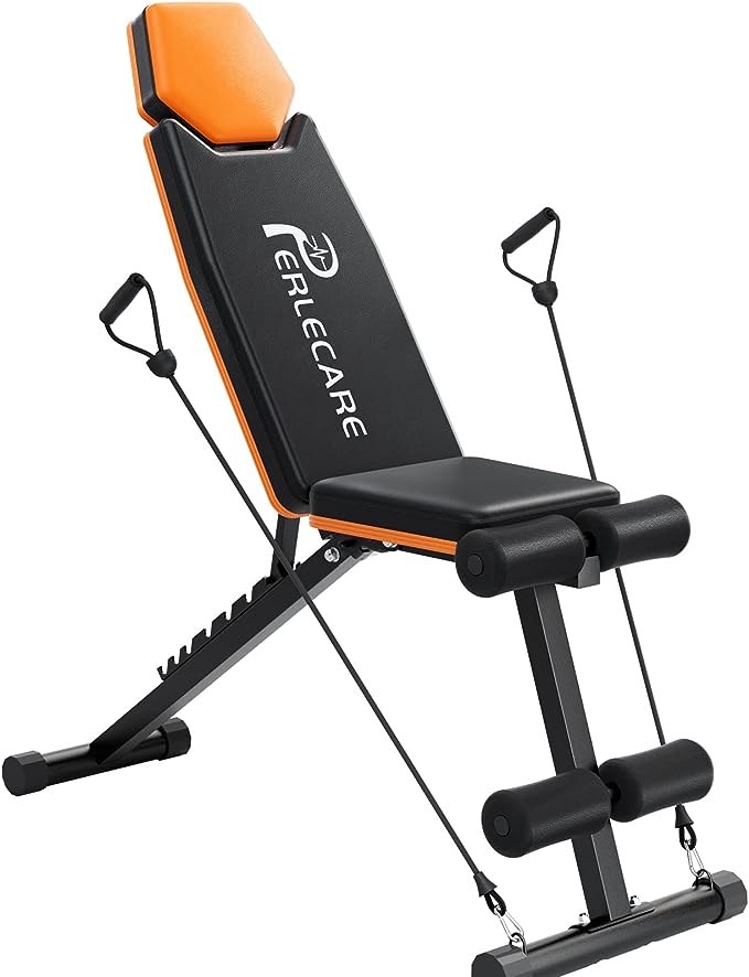 PERLECARE Adjustable Weight Bench for Incline and Decline Workouts - justforyoushopping23
