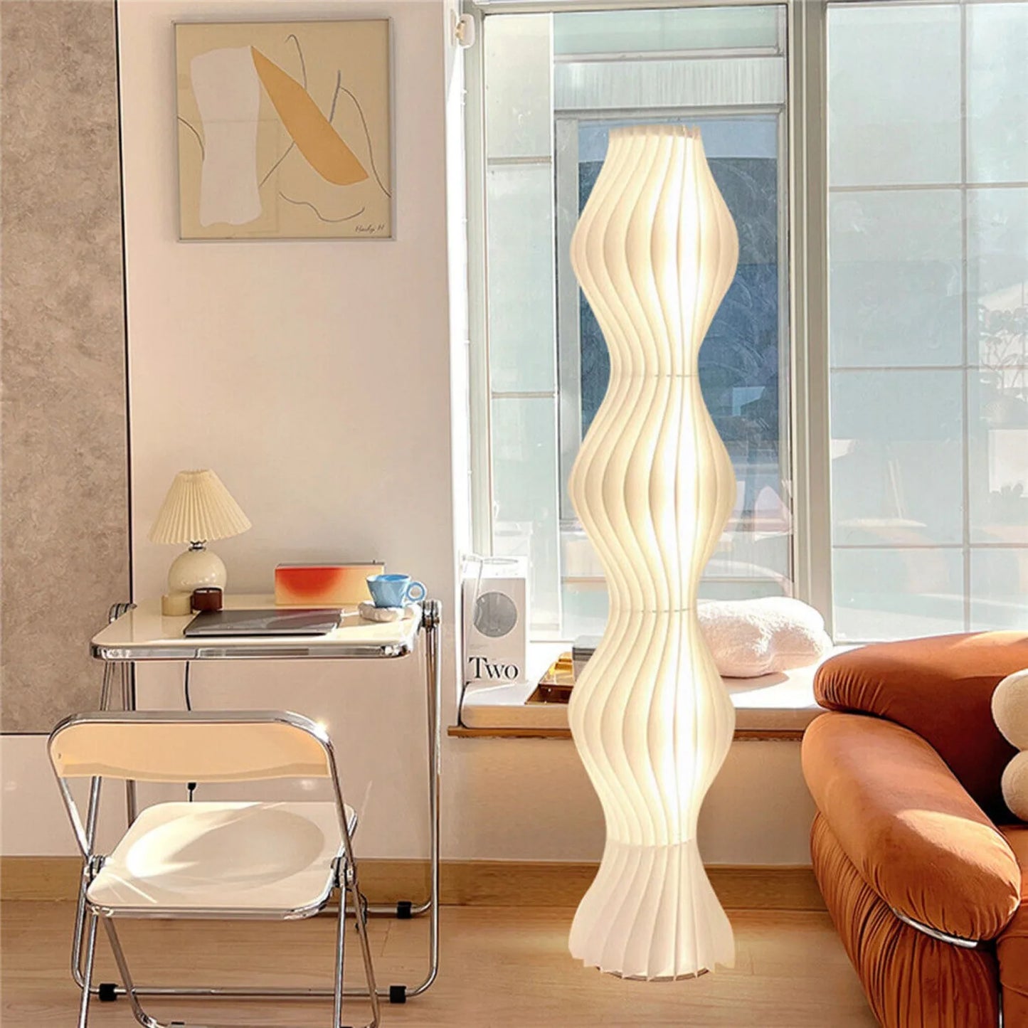 US Creative LED floor lamp with adjustable dimming, vertical high lighting, ambient lighting, living room-