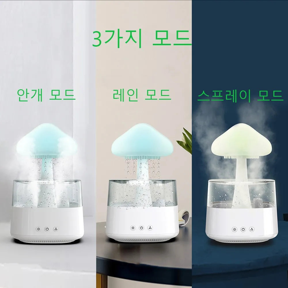 white noise rain cloud night light rain sound humidifier water surface lighting desk lamp