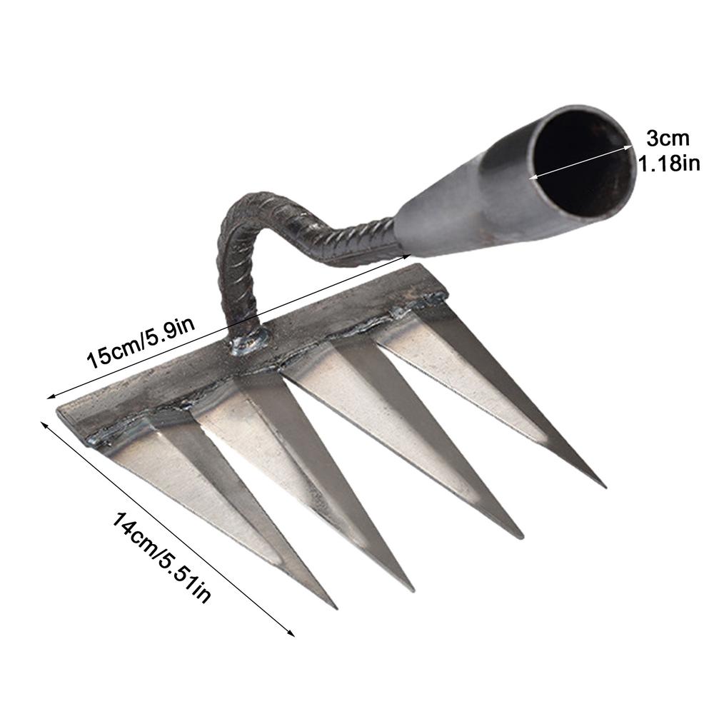 Iron Gardening Hoe Weeding Rake Agricultural Tool - justforyoushopping23