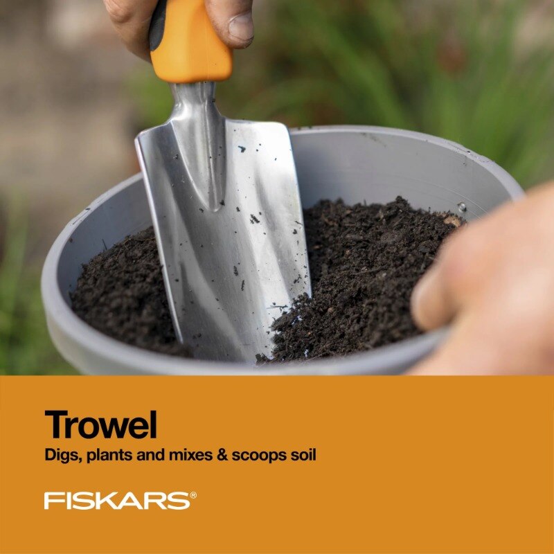 Garden Tool Essentials Set with Steel Blades, 7 Piece Bundle - justforyoushopping23
