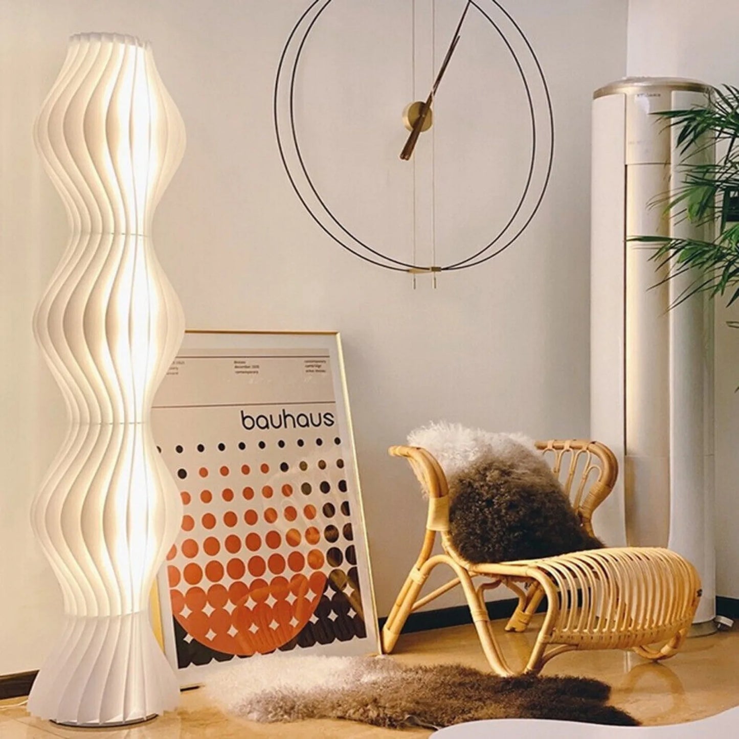 US Creative LED floor lamp with adjustable dimming, vertical high lighting, ambient lighting, living room-