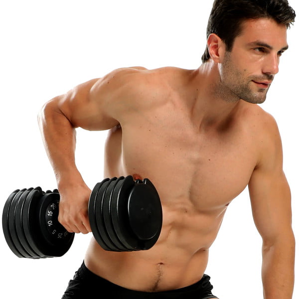 MEIZHI,11-55lb Adjustable Dumbbell, Single, Available In 25lb & 55lb Adjustable Dumbbells - justforyoushopping23