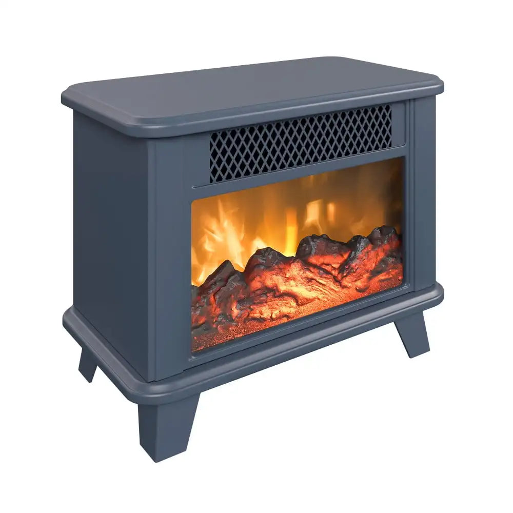 Electric Fireplace Personal Space Heater, Black stove fire place