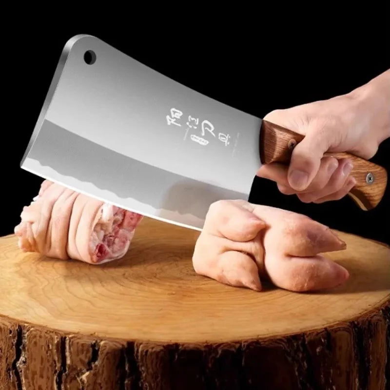 Special Knife for Chopping Bones, Thickeneded Heavy Bone Chopping Knife, Home and Commercial Bone Chopping Knife, Bone Chopping Knife, Butcher, Cattle, Sheep, Big Bones