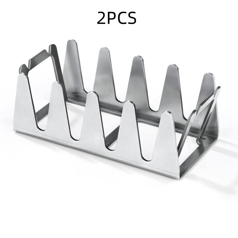 BBQ Grill Rack Stainless Steel Grill Stand - justforyoushopping23