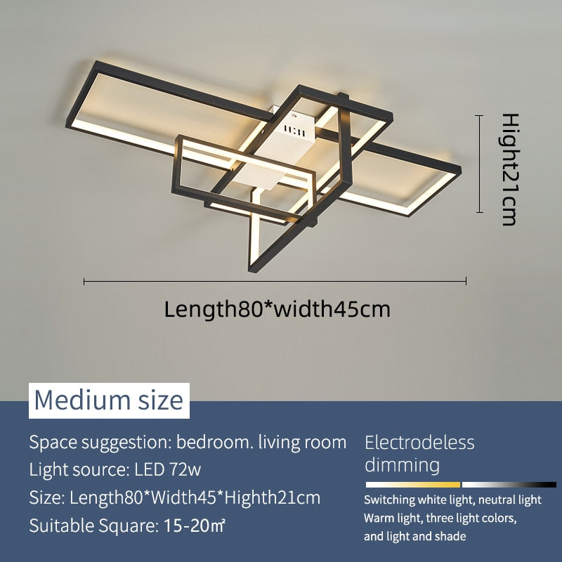 NEO Gleam Modern Led Ceiling Lights Smart Home Alexa Ceiling Lamp fixtures Gold/Black Finish - justforyoushopping23