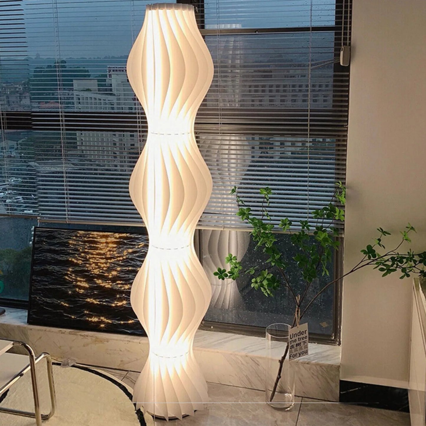 US Creative LED floor lamp with adjustable dimming, vertical high lighting, ambient lighting, living room-