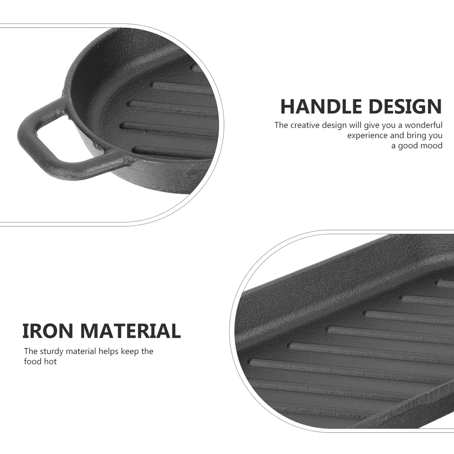 Steak Plate Baking Pans Fish Grill for Roasting Non-stick Wood Barbecue Tray