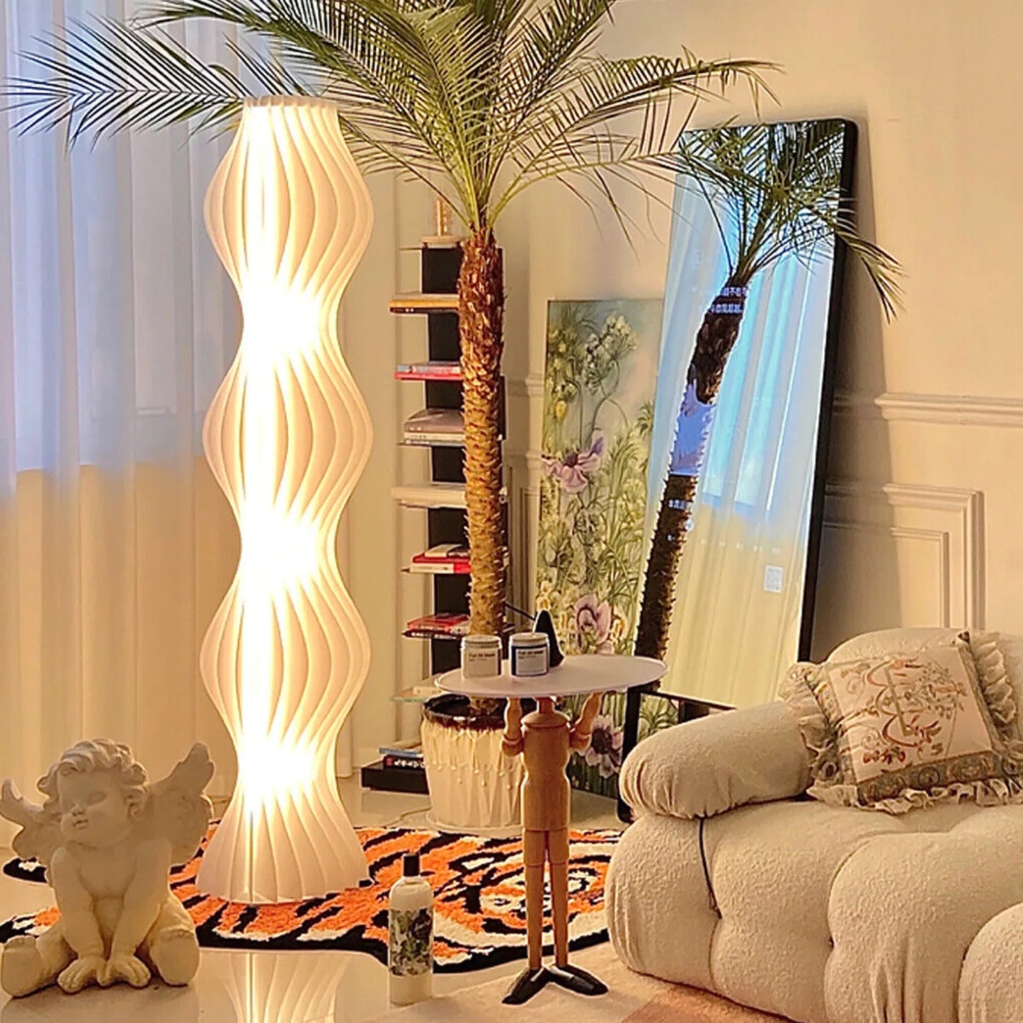 US Creative LED floor lamp with adjustable dimming, vertical high lighting, ambient lighting, living room-