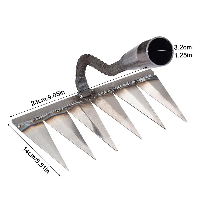 Iron Gardening Hoe Weeding Rake Agricultural Tool - justforyoushopping23