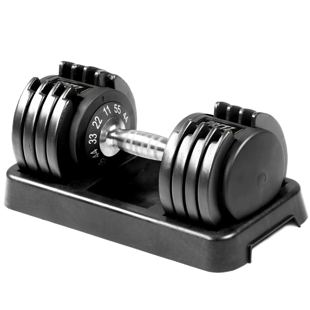 MEIZHI,11-55lb Adjustable Dumbbell, Single, Available In 25lb & 55lb Adjustable Dumbbells - justforyoushopping23