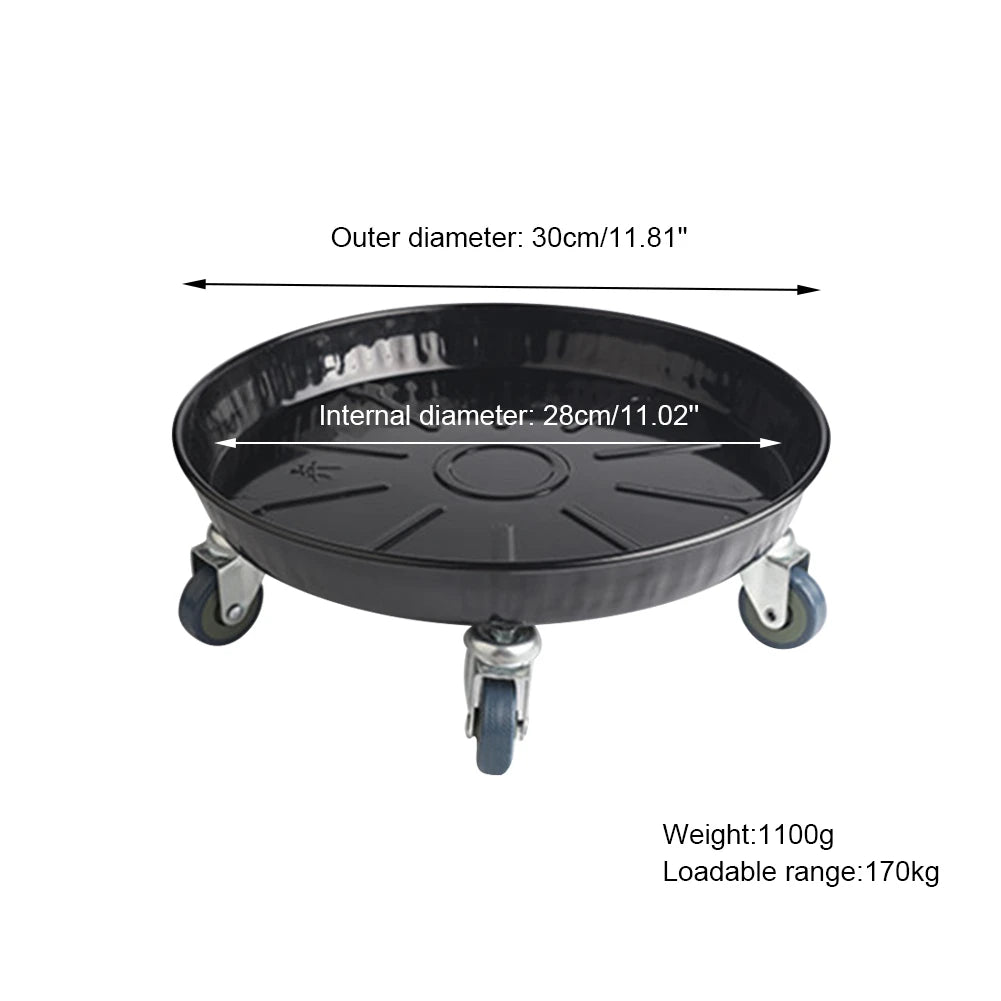 Flower Plant Pot Tray With Wheels Heavy Planter Flowers Pot