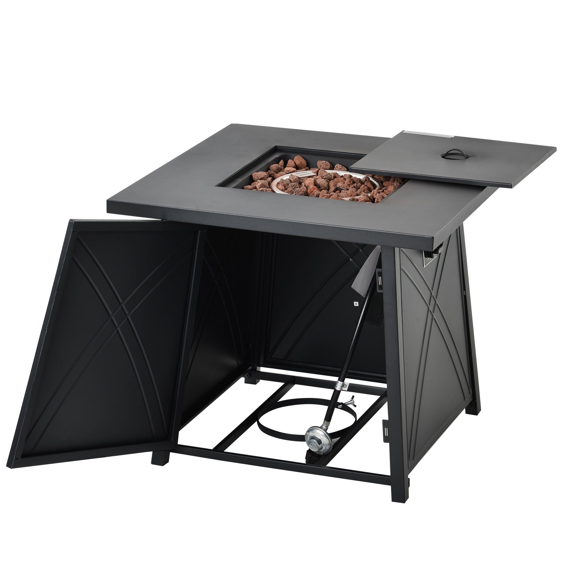 Outdoor Propane Gas Fire Pit Table - justforyoushopping23