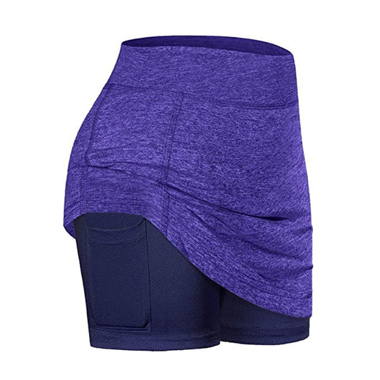 2 In 1 Tennis Pickelball Skirt Sport Fitness Skorts - justforyoushopping23