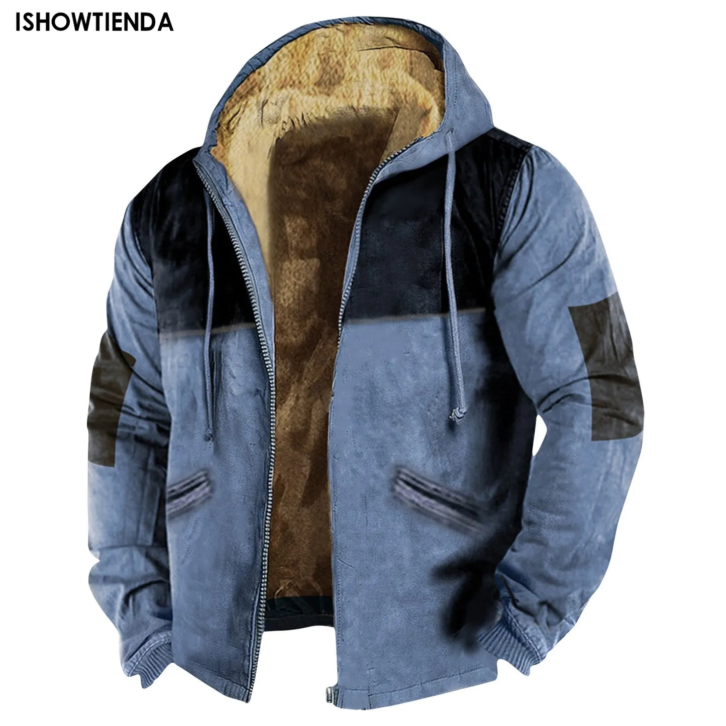 2023 Men's Hooded Cashmere Jacket Autumn And Winter