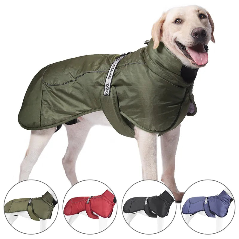 Winter Warm Dog Clothes Pet Down Jacket Thicken Dogs Coat Windproof  for Medium Large