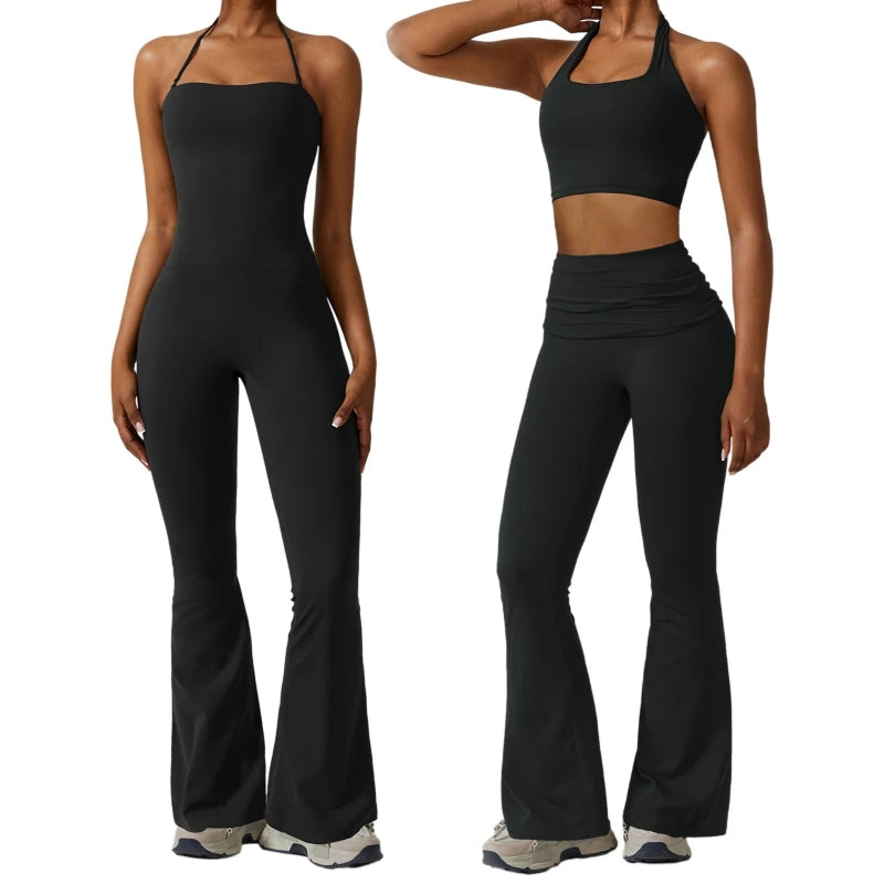 Women Gym Set Yoga Suit Sportswear Jumpsuit