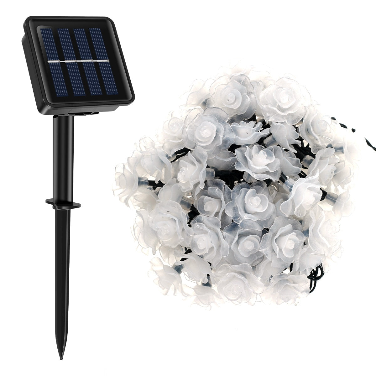 100LED Solar Rose Lights Outdoor - justforyoushopping23