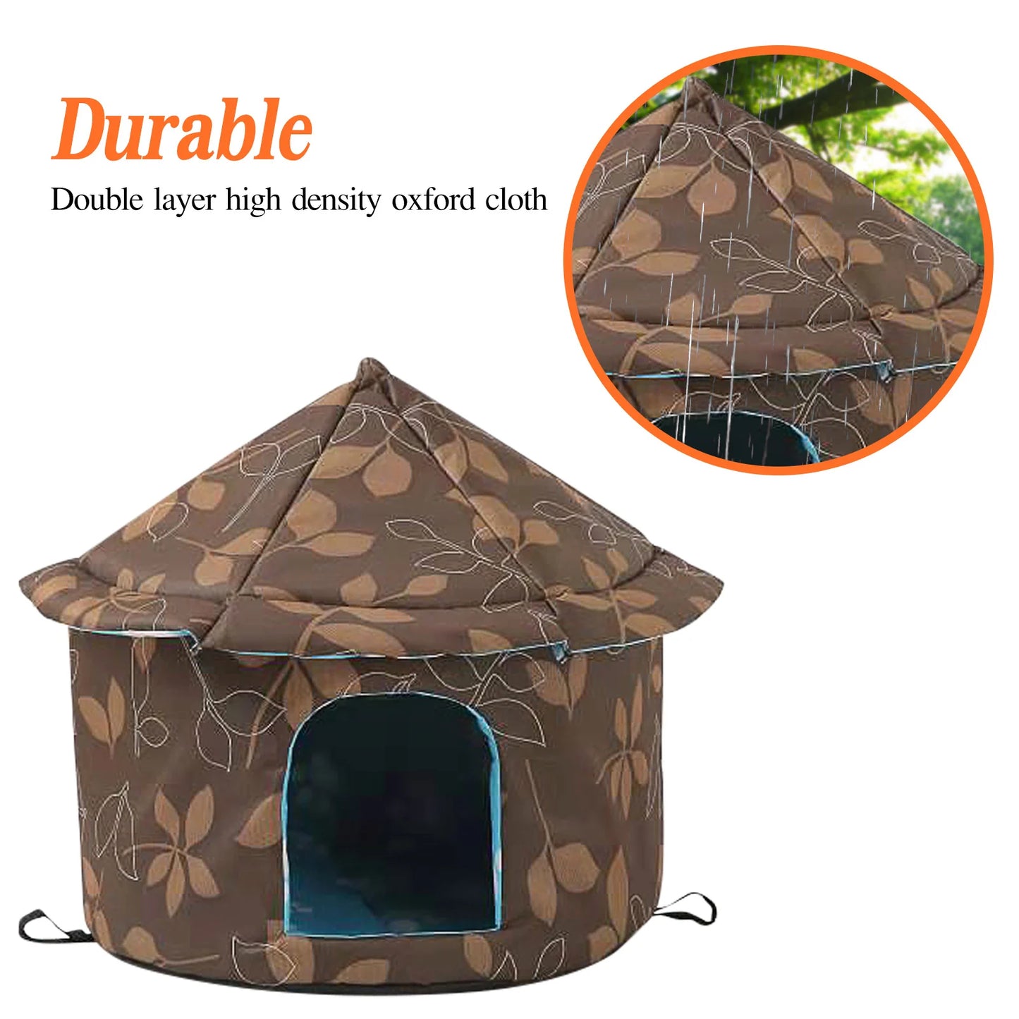 Outdoor Dog House Foldable Soft Winter Camouflage Waterproof Rainproof