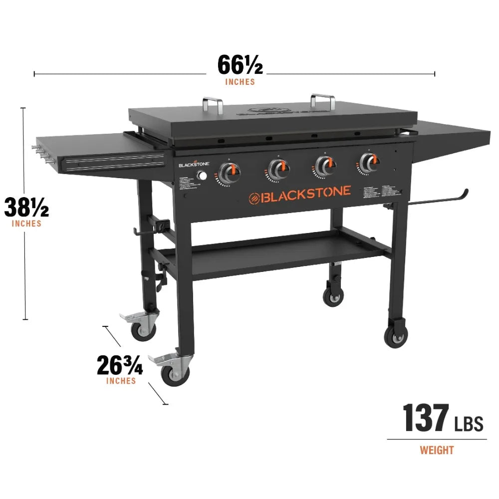 Blackstone 4-Burner 36" Griddle Cooking Station with Hard Cover outdoor portable grill