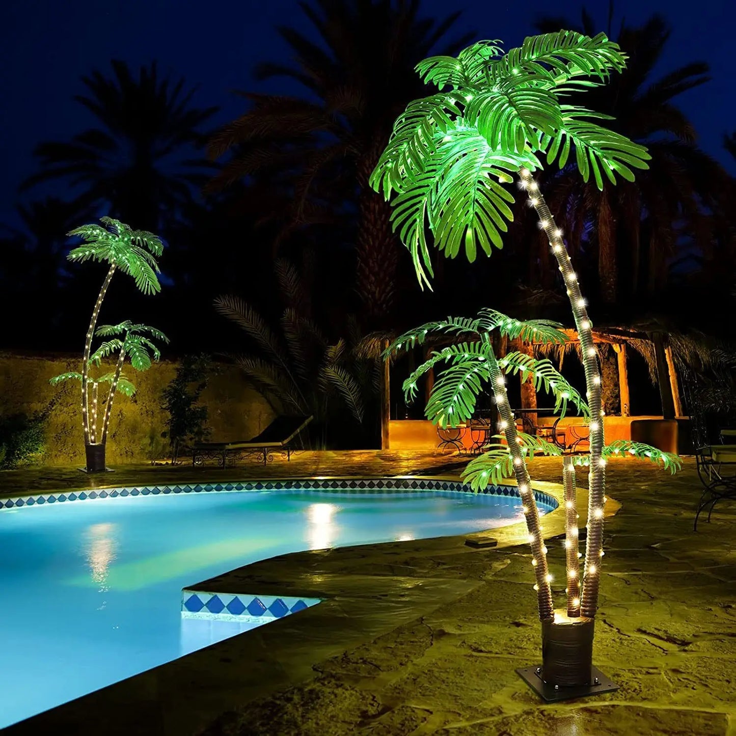 6FT LED Lighted Palm Tree Outdoor Artificial Palm Tree