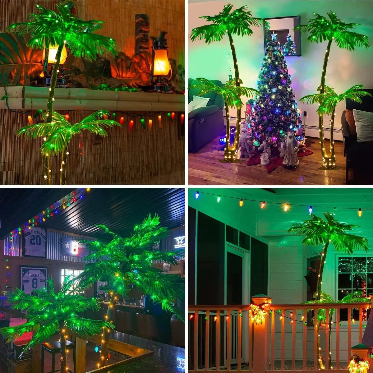 6FT LED Lighted Palm Tree Outdoor Artificial Palm Tree