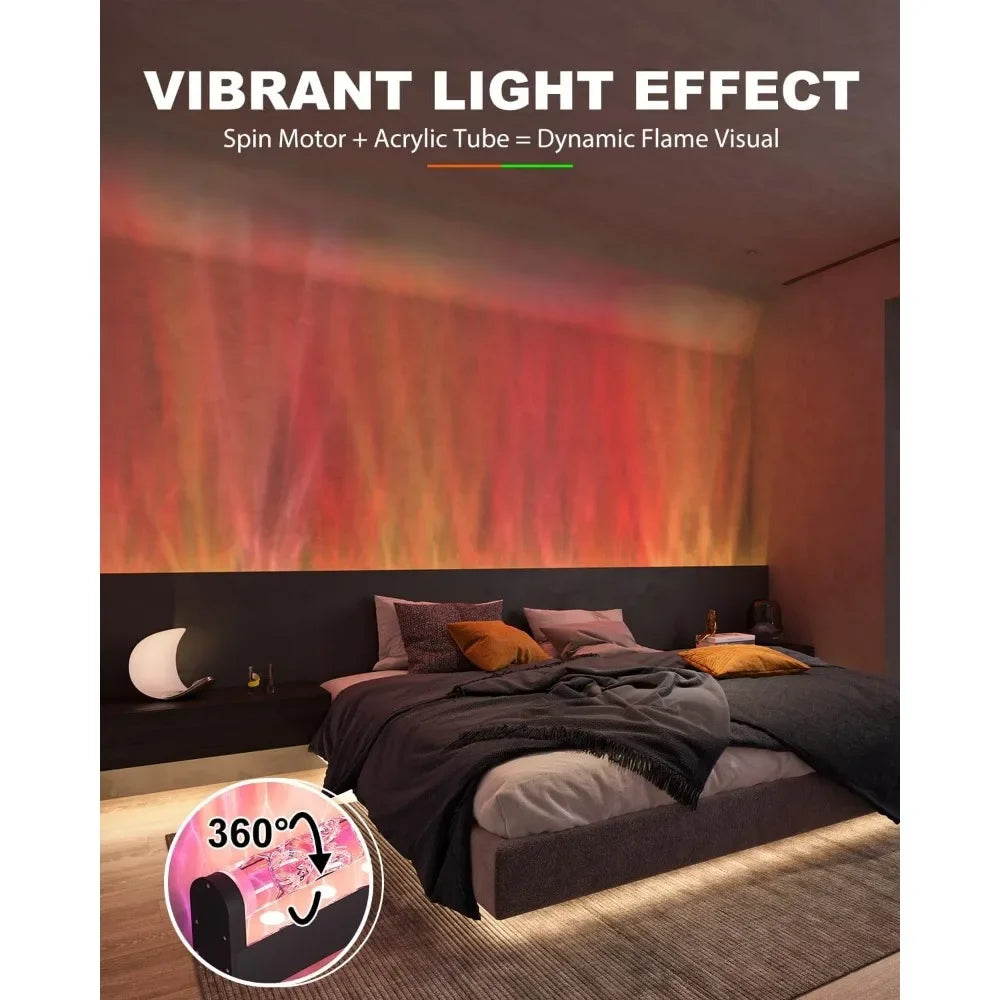 Dynamic Wave Wall Light, Flowing Water, Aurora Visual-Color Changing Lamp with Remote & APP-Ambient Light 1 Pack