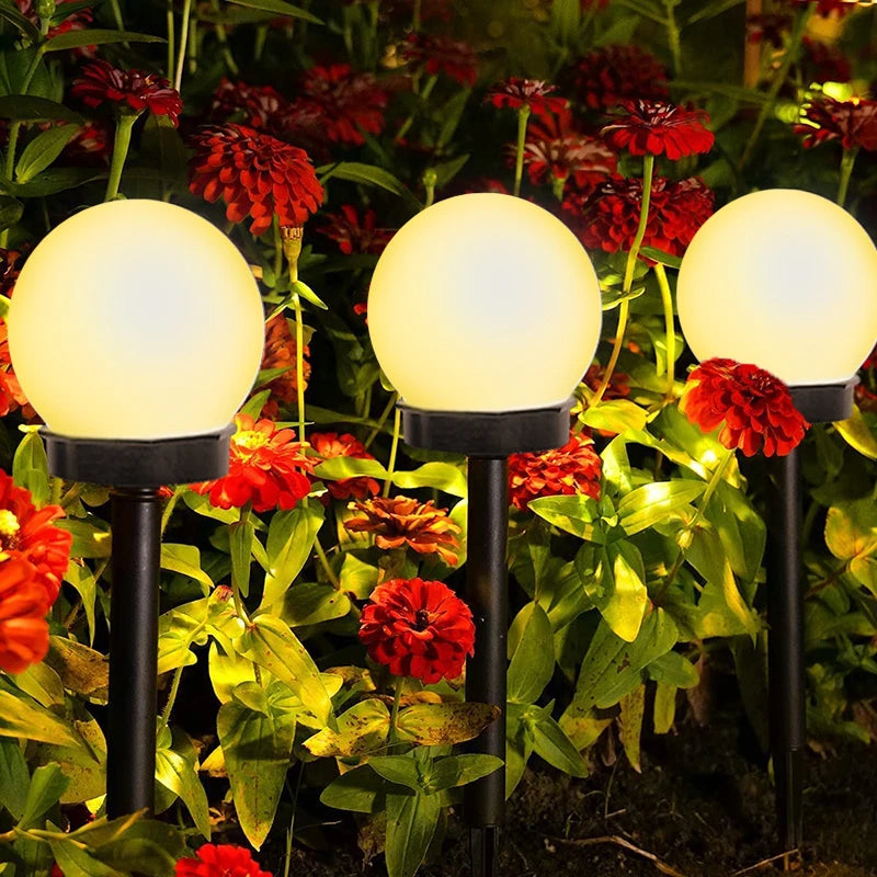 2/4/8pcs Led Solar Garden Light Solar Lamp Outdoor Waterproof Lawn Light