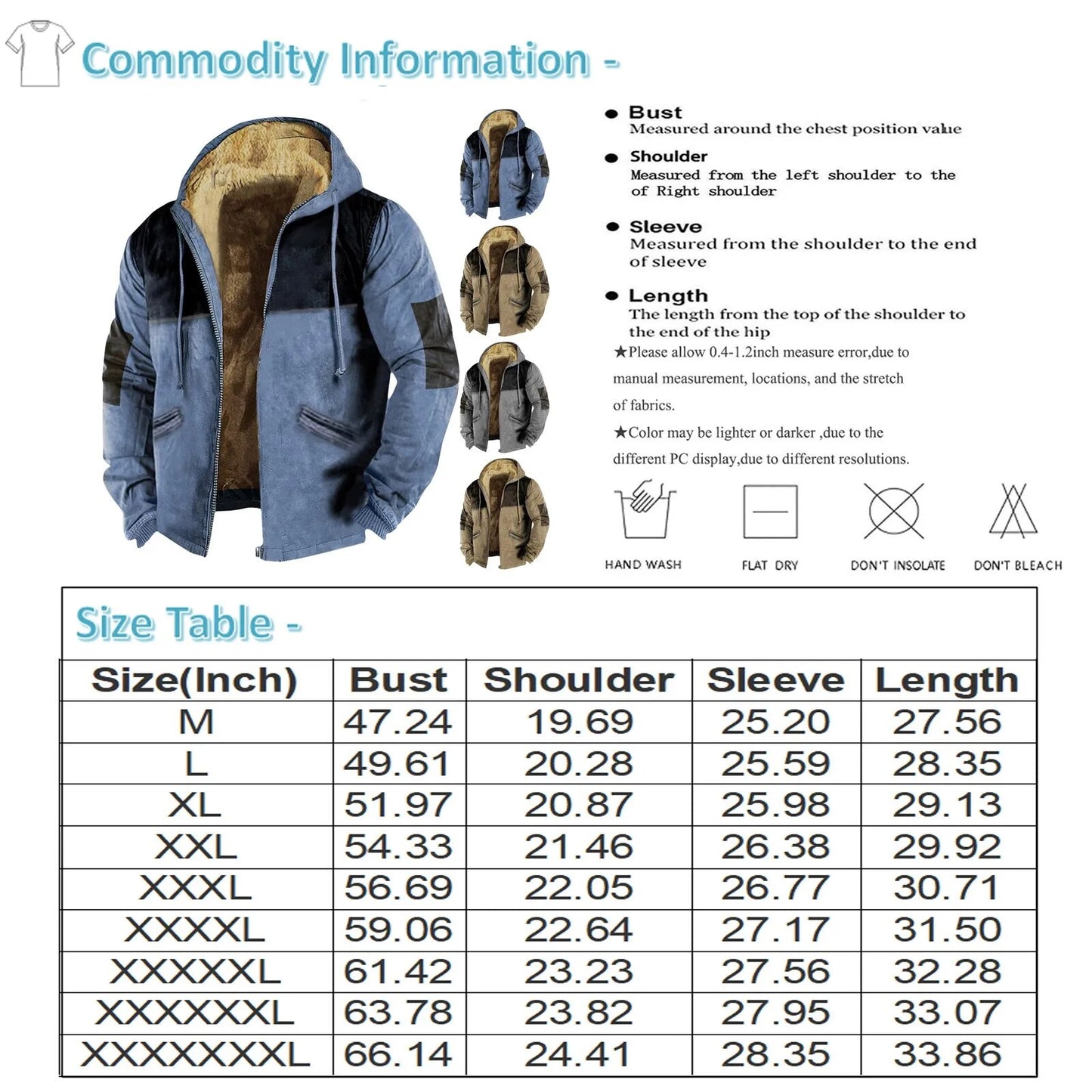 2023 Men's Hooded Cashmere Jacket Autumn And Winter