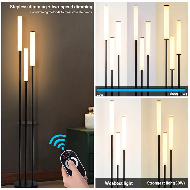 LED Floor Lamp Standing Lighting Dimmable LED Indoor with remote control