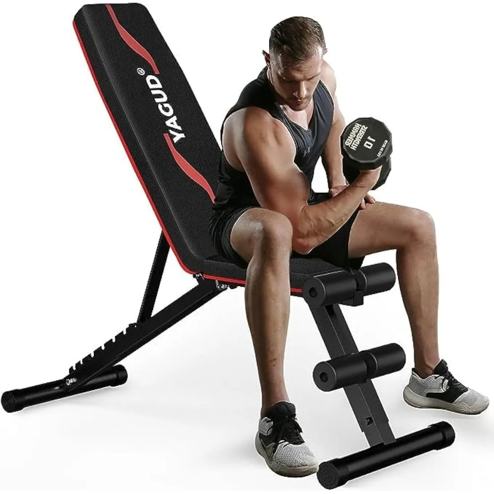 Weight Bench Press, Adjustable Workout Benches for Home Gym