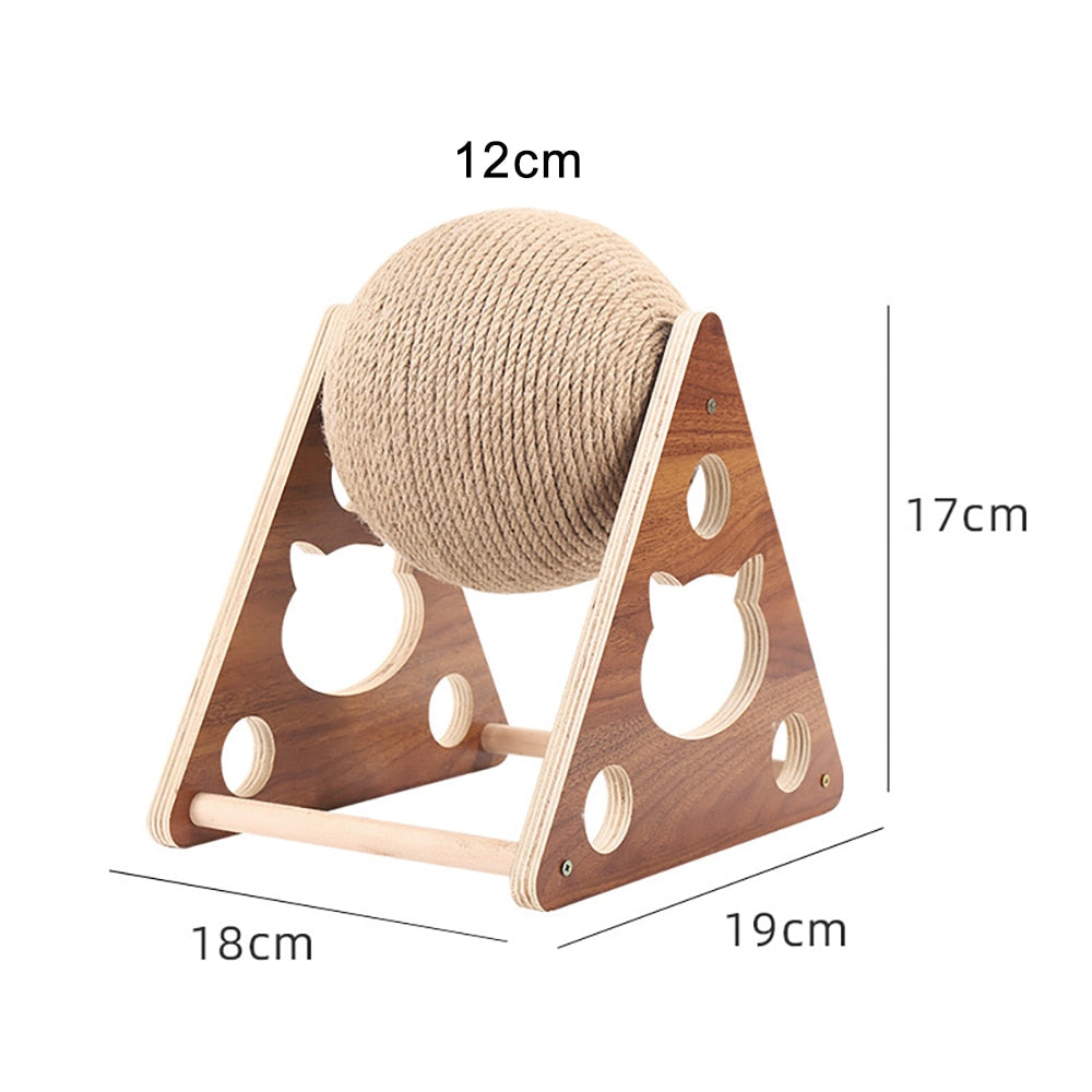 Cat Toy Interactive Cat Scratcher Board Kitten Sisal Rope Ball - justforyoushopping23