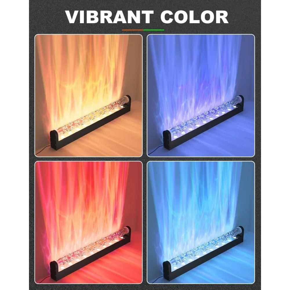 Dynamic Wave Wall Light, Flowing Water, Aurora Visual-Color Changing Lamp with Remote & APP-Ambient Light 1 Pack