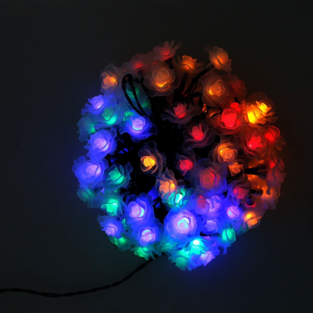 100LED Solar Rose Lights Outdoor - justforyoushopping23