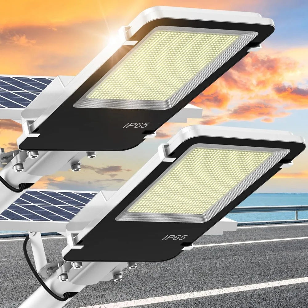 4000W Solar Street Lights Outdoor,  Waterproof with Remote Control, Solar Powered