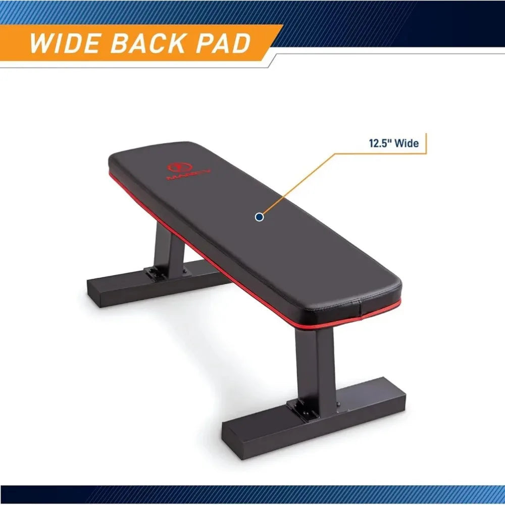 Deluxe Versatile Flat Bench Workout Utility Bench