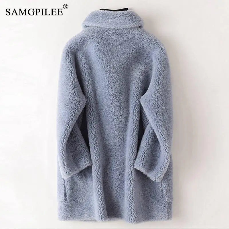 High Quality Australian Women's Wool Coats Thick Warm Elegant