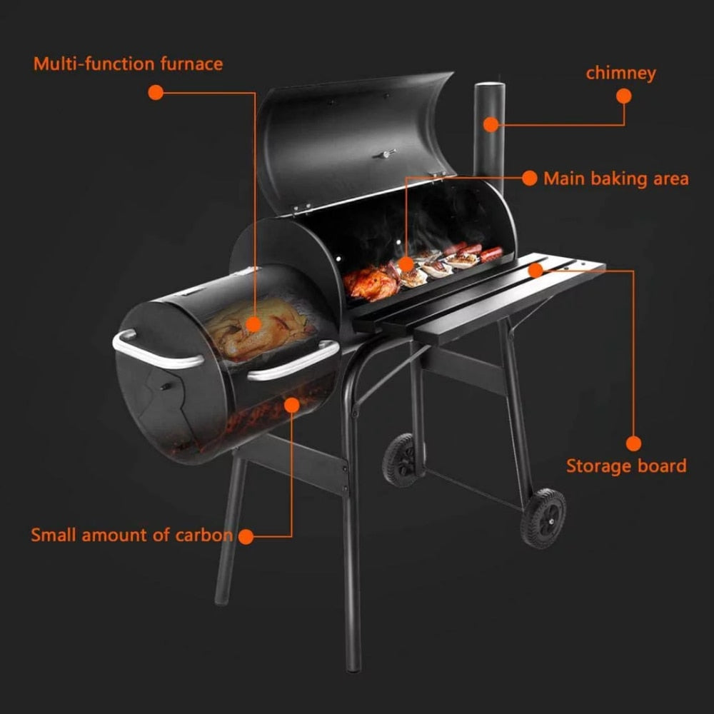 Outdoor BBQ Grill Charcoal - justforyoushopping23