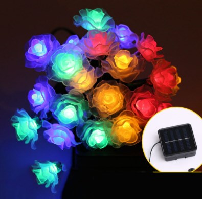 100LED Solar Rose Lights Outdoor - justforyoushopping23