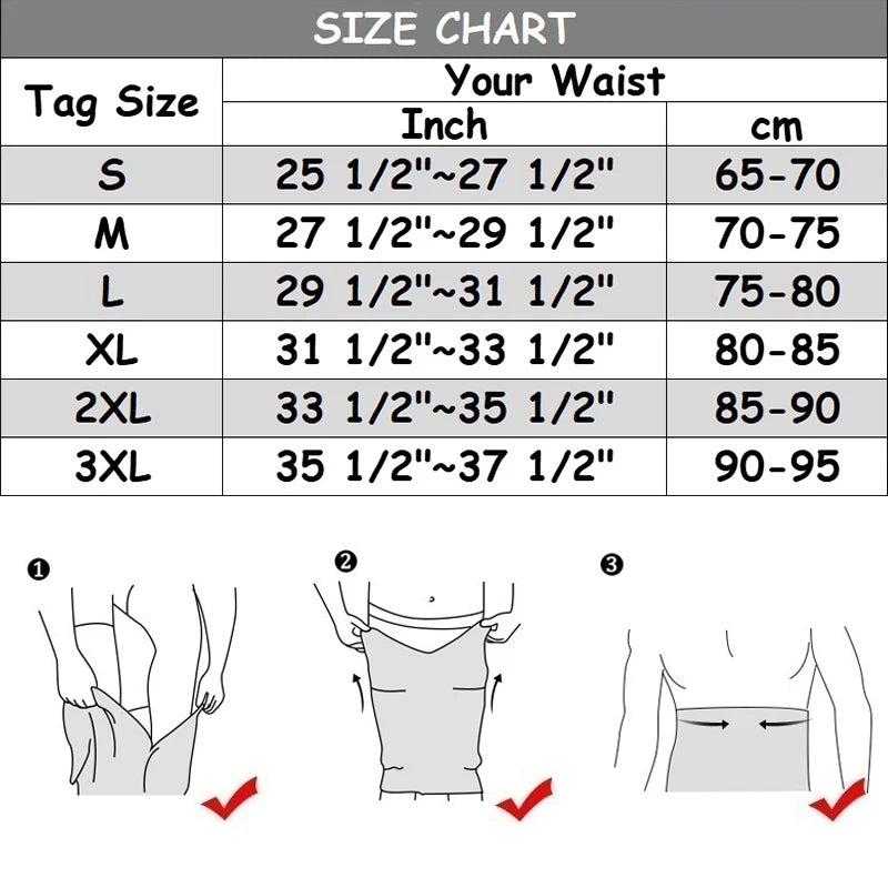 Men's Abdomen Waist Trainer Sauna Body Shaper Sweat Trimmer Belt