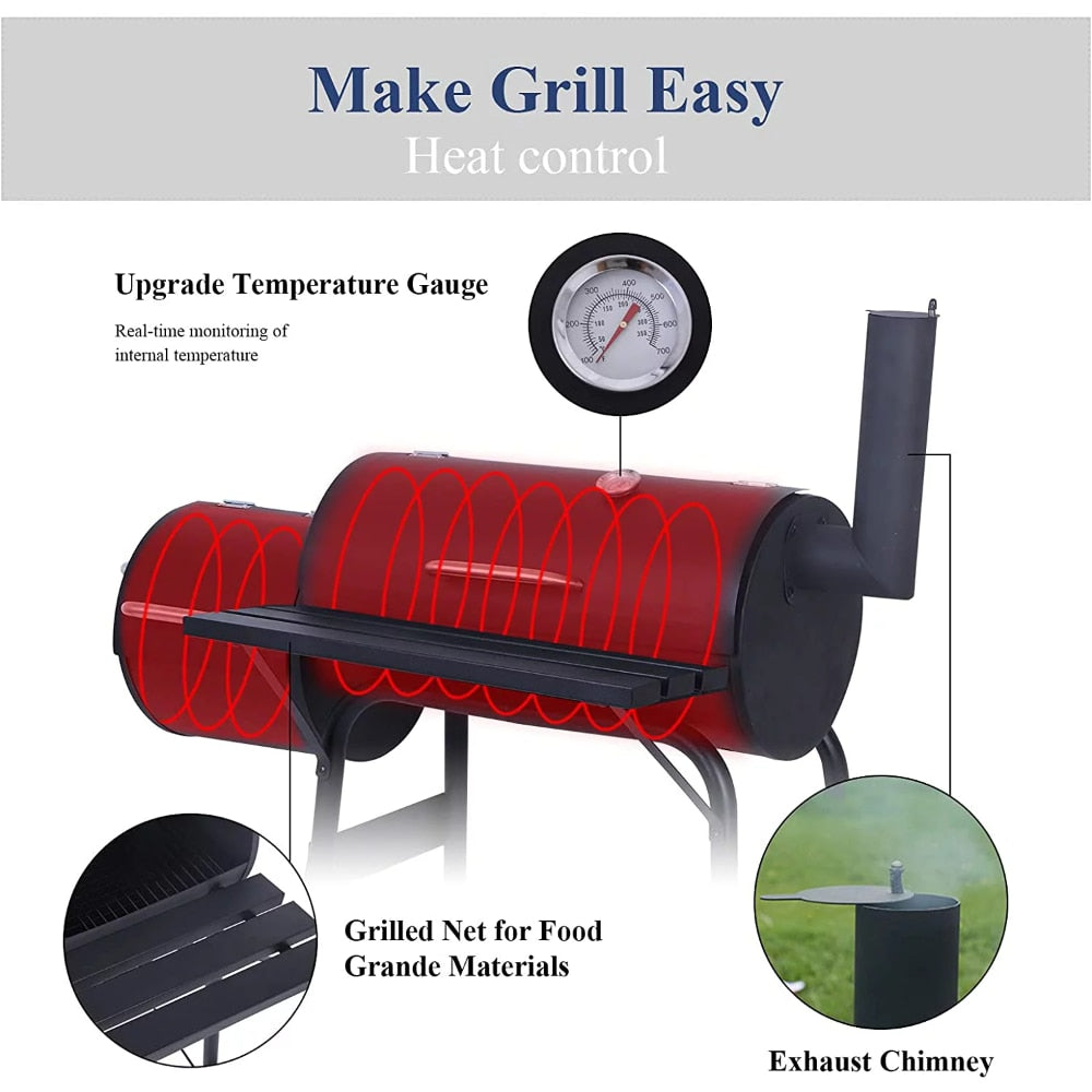 Outdoor BBQ Grill Charcoal - justforyoushopping23