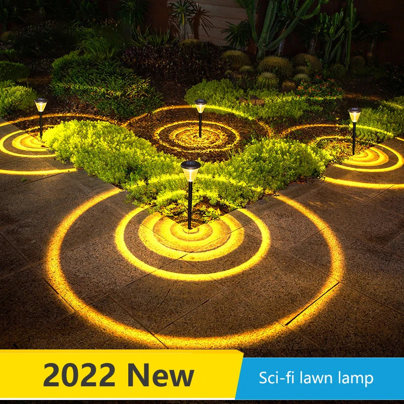 New Garden Lamps Solar Outdoor Lights Powered Waterproof Landscape Path LED Lighting