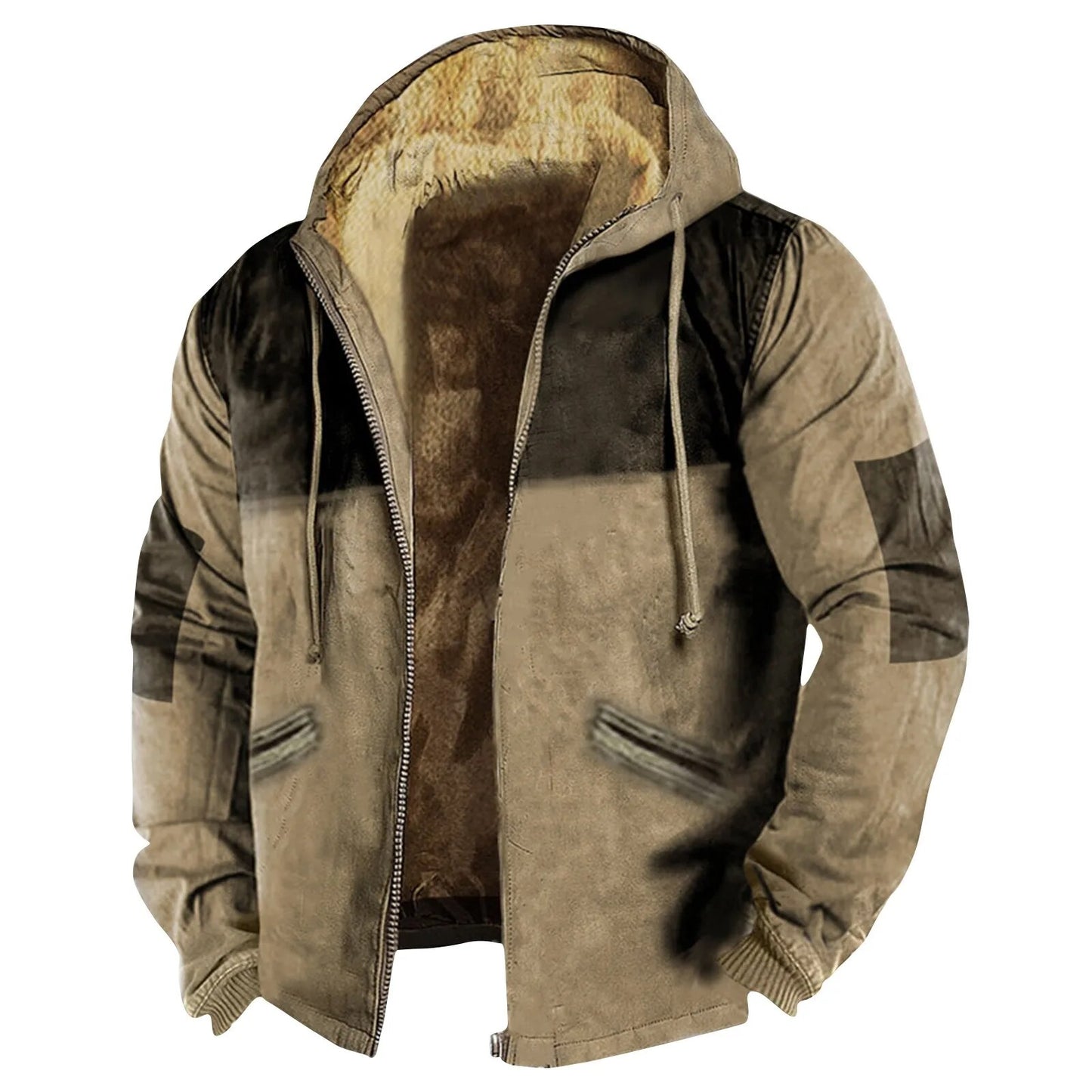 2023 Men's Hooded Cashmere Jacket Autumn And Winter