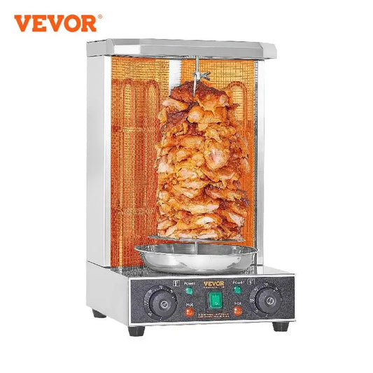 VEVOR Shawarma Grill Machine, 13lbs  Chicken Shawarma Cooker Machine Electric Vertical Broiler Gyro Rotisserie Oven Doner Kebab