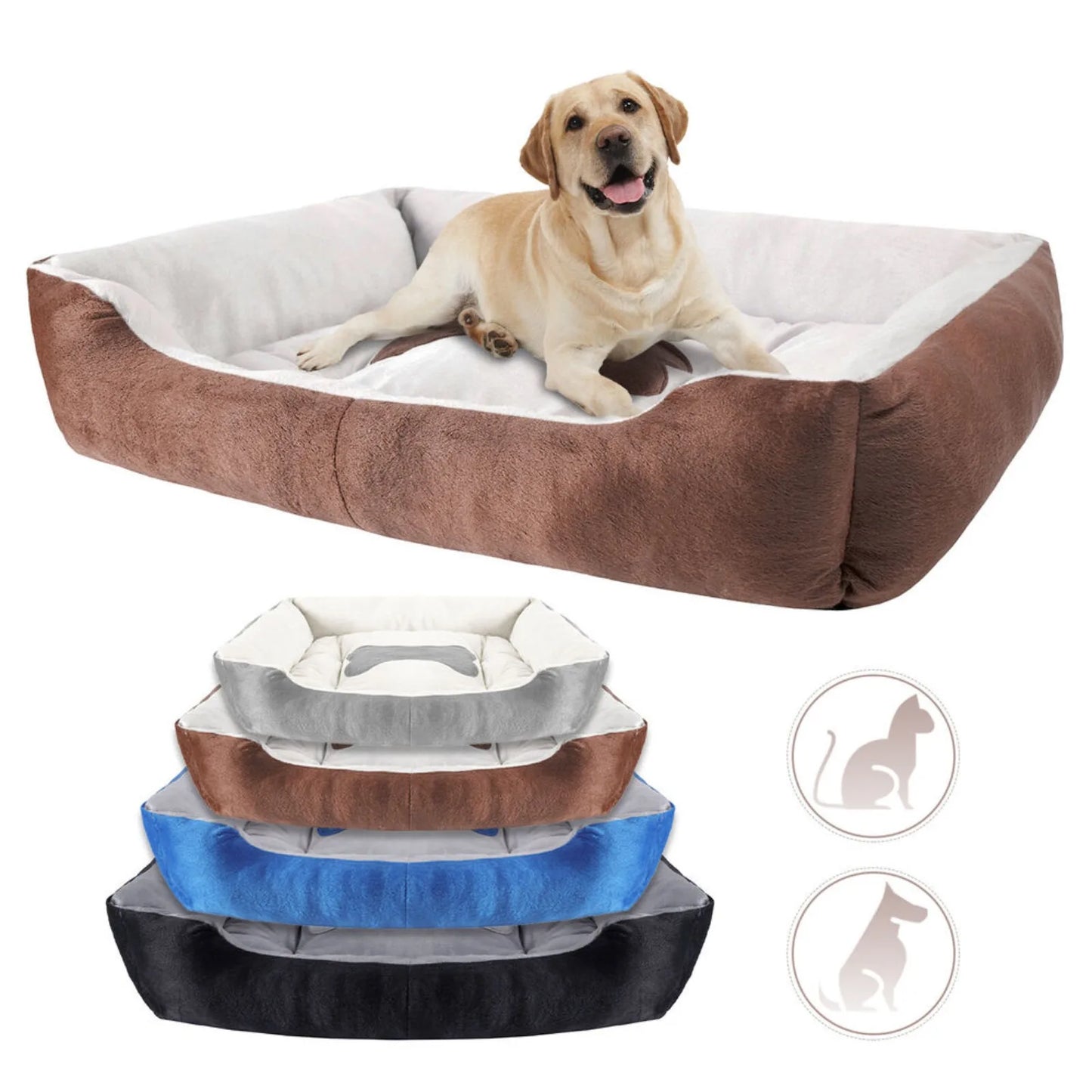 Orthopedic Pet Calming Bed Soft Warm Dog Nest House Small Large Washable Mat dog kennel  pet bed