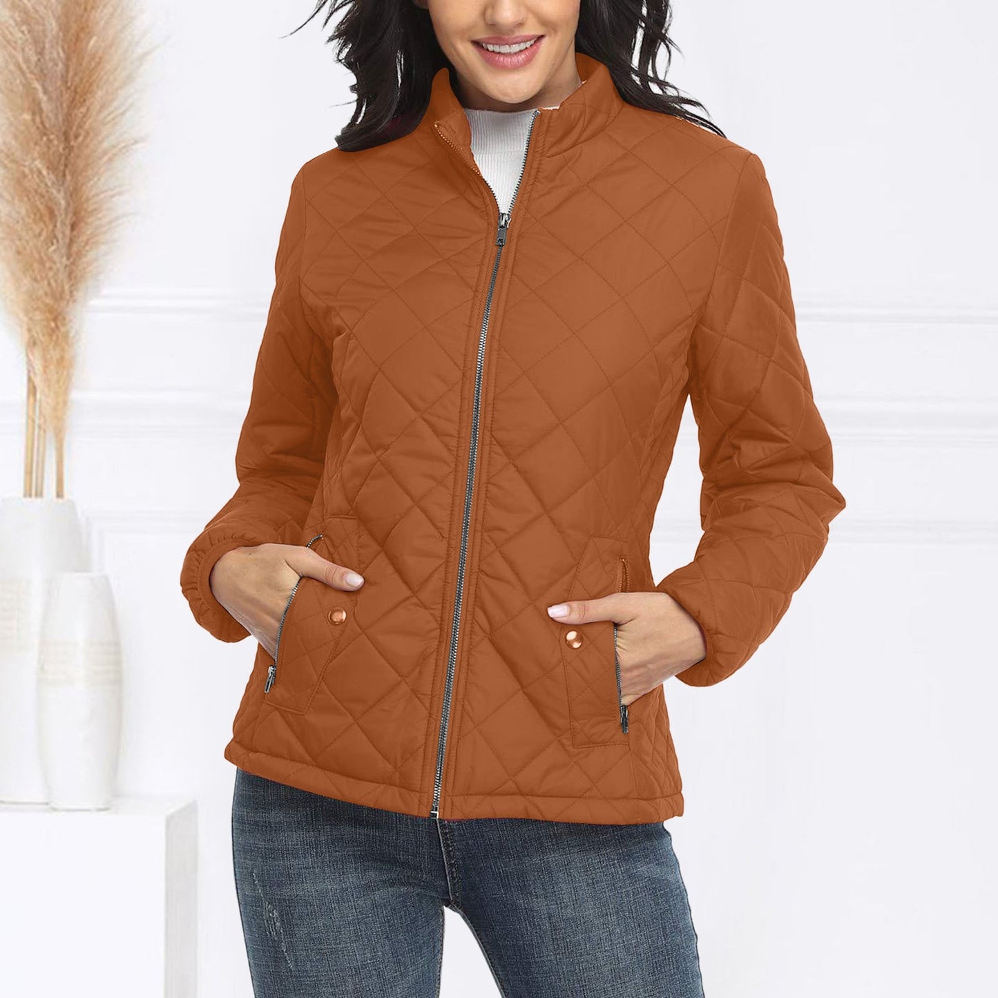 Winter Lightweight Down Cotton Jacket Women Padded Coat