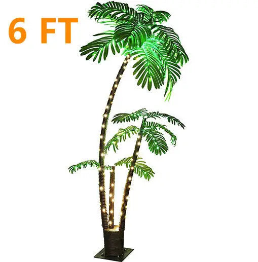 6FT LED Lighted Palm Tree Outdoor Artificial Palm Tree