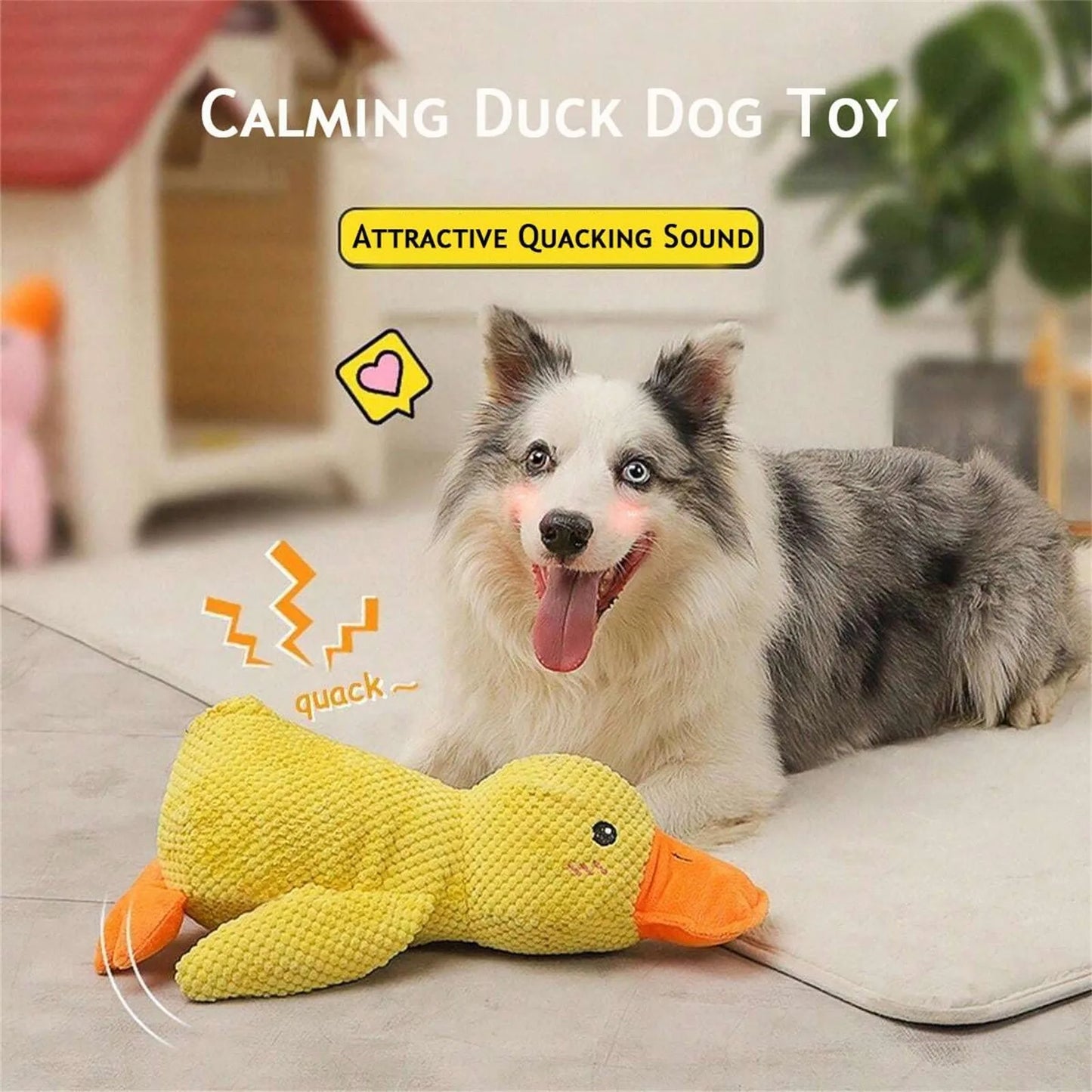 Dog Calming Duck Plush Toys Quack Duck Dog Toy Calming