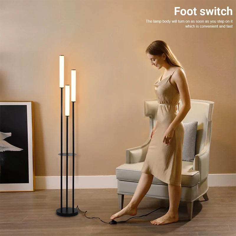 LED Floor Lamp Standing Lighting Dimmable LED Indoor with remote control